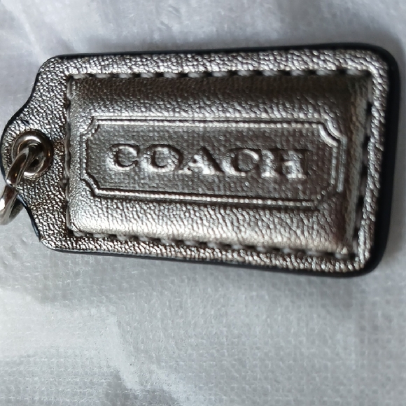 Coach Metallic Silver Keychain - Picture 5 of 5